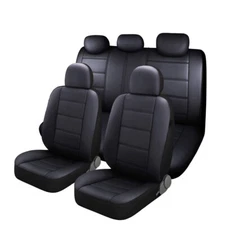 For Toyota Car Seat Covers Full Set 5-Seats PU Leather Front Rear Protector