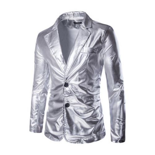 Men's Suit 2 Piece Set Party Gold Suit Men Wedding Prom Blazer Jacket & Pants - Picture 25 of 33