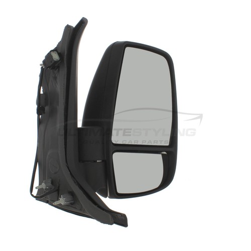 Ford Transit Mk8 Van 2014-> Door Wing Mirror Manual Black Short Arm Drivers Side - Picture 11 of 24