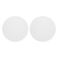 2Pcs 6 Inch Speaker Grills without Frame, White Metal Mesh Speaker Grill