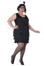 Brand New Fashion Flapper Adult Plus Size Costume Roaring 20's