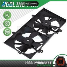 Radiator Condenser Cooling Fan Assembly For 2002-2006 Nissan Altima 2.5L 3.5L