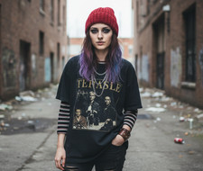 Fait En Italie Bonnet En Laine Mélangée Vintage Rouge Taille Unique