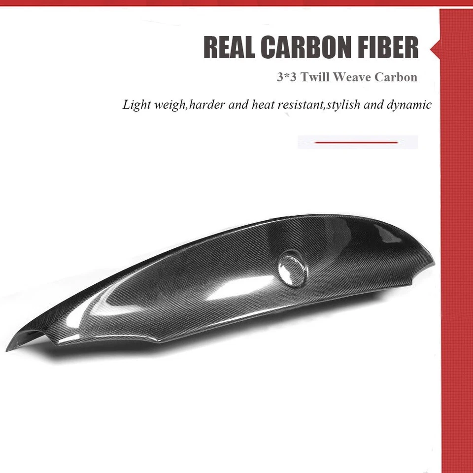 适用于宝马 E90 325i 330i 328i 325i 05-08 真碳纤维后备箱锅炉翼 — 第 4/4 张图片