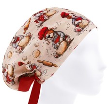 Surgical Hats Womens, Nurse Hat Chef, Baker Dog Scrub Cap