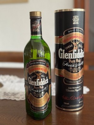 Glenfiddich Original Flasche aus den 70er Jahren. Scotch Whisky 700 ml