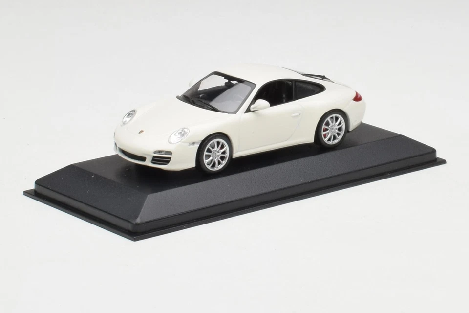 403066431 Porsche 911 997 Carrera 4S Carrara White Minichamps 1/43 - Immagine 2 di 4