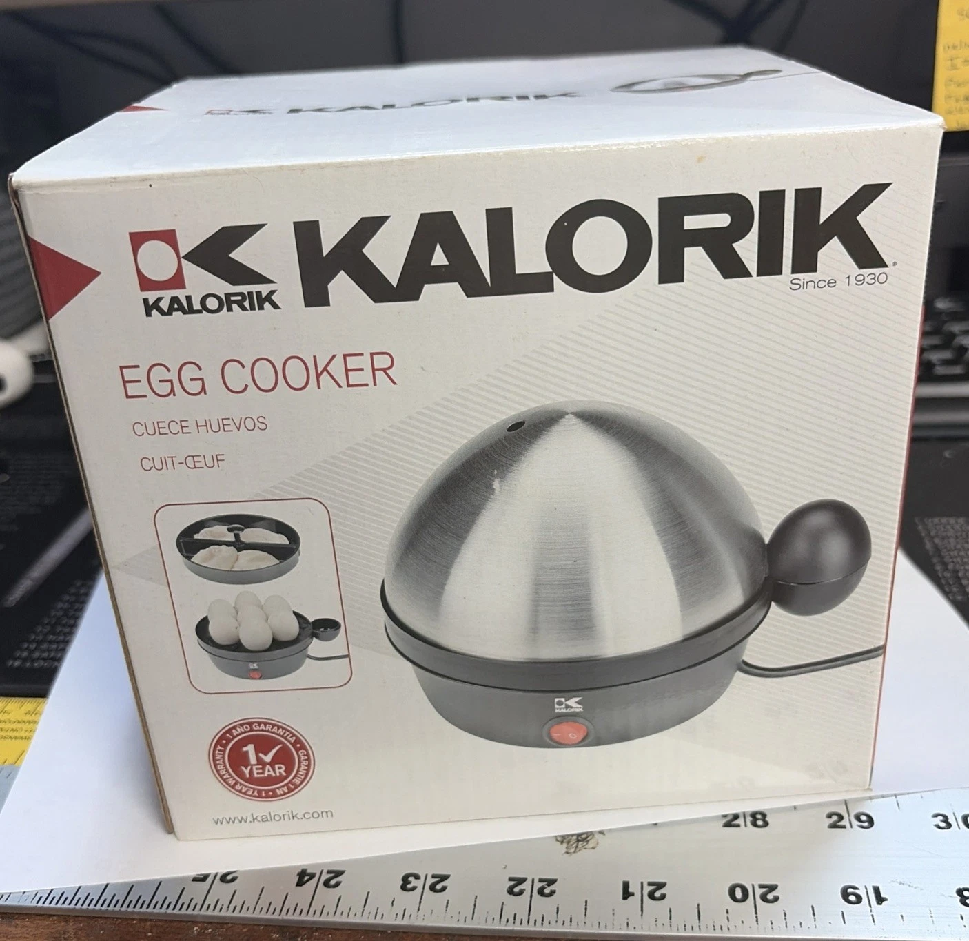 New Kalorik Stainless Steel Egg Cooker – Black/Silver – Complete Set EK 35321
Opens in a new window
