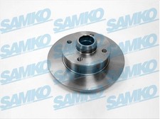 SAMKO 2x Bremsscheibe hinten voll für Seat Cordoba 6K1 6K2 6K5 1L VW Golf II
