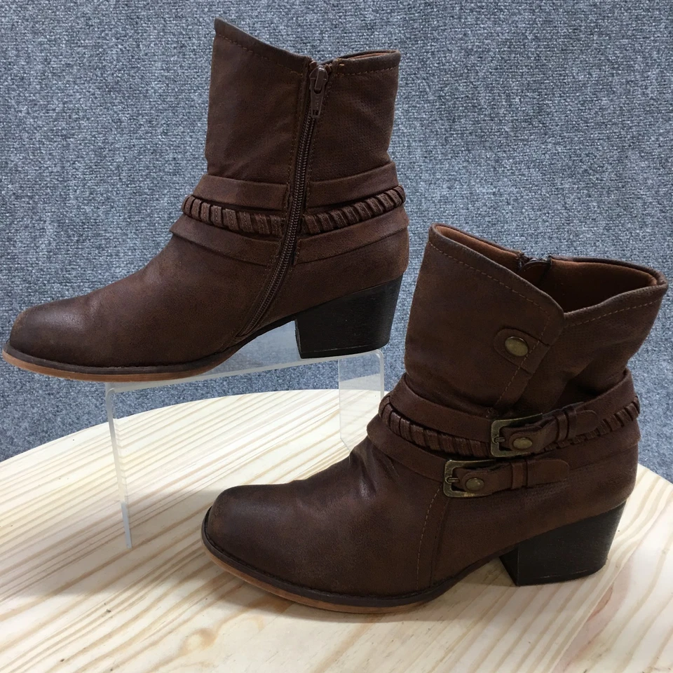 Baretraps ботинки женщин 8,5 М Winsom коричневый ботинок Western лодыжки коренастый каблук повседневный - Изображение 2 из 4