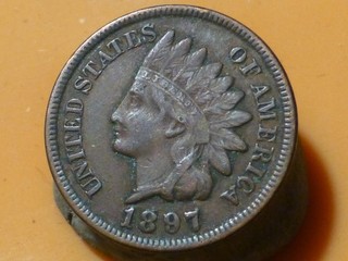 ETATS UNIS ONE CENT 1897 RARE & RARE QUALITE TTB !