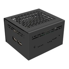 Geekworm X1202-C1 Metal Case for Raspberry Pi 5  X1202 UPS  Active black