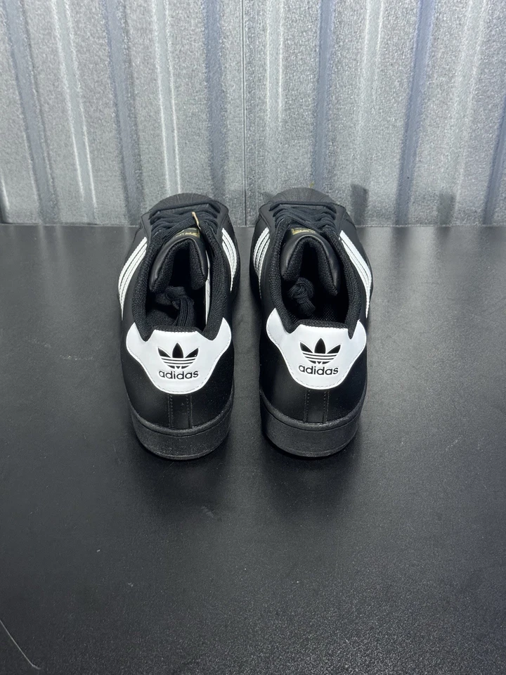 adidas Superstar Core Black White Men's Sizes 10 - 13 EG4959 - Image 4 of 4
