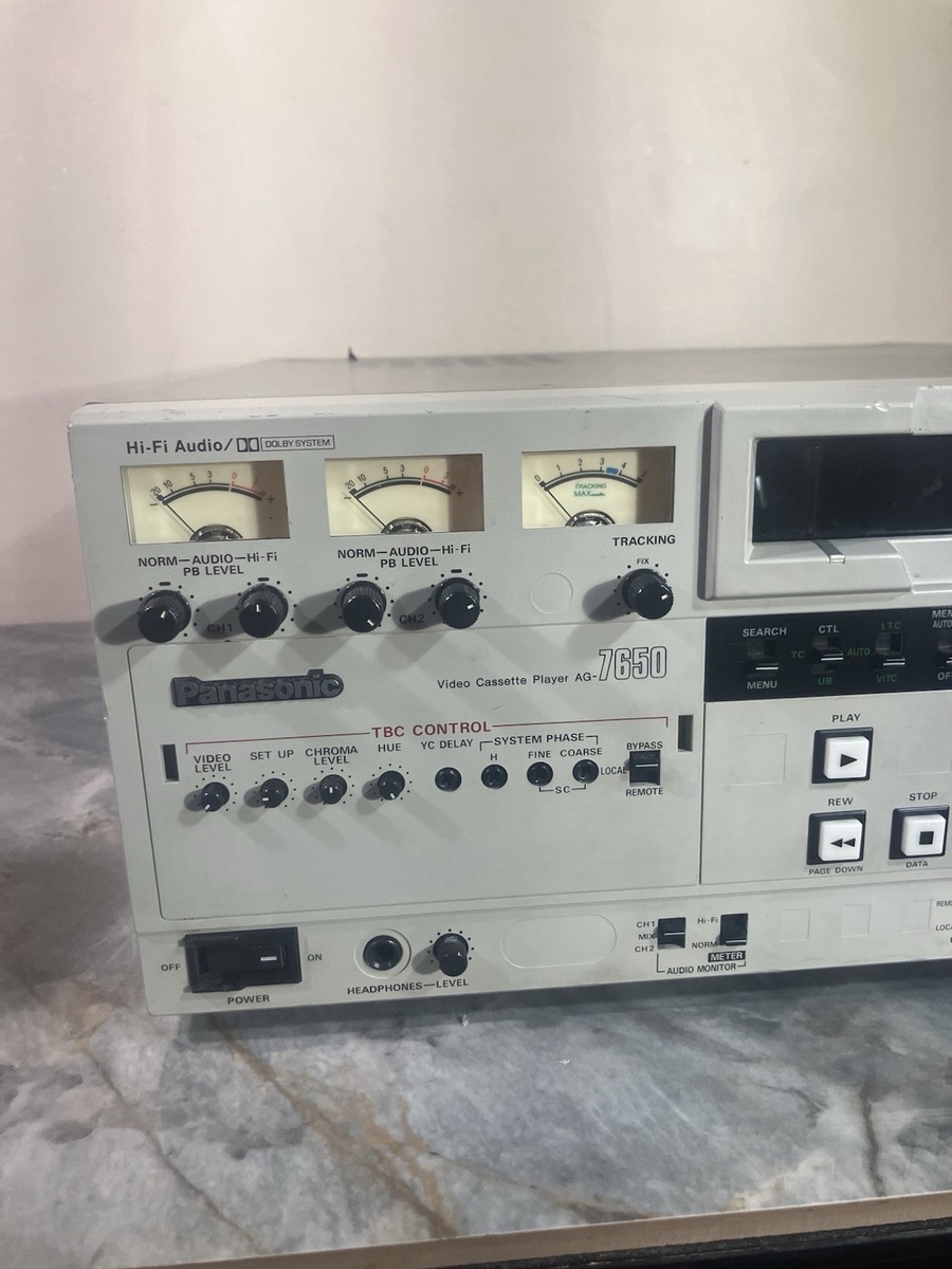 Panasonic AG-7650-P Professional Video Cassette Player AG-7650 VHS