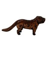 Vintage Antique Copper Brass Cast Iron Dog Nutcracker 12” Long Copper Patina