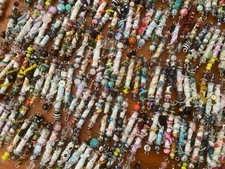 10 Random BOHO BEADS / JOURNAL CHARMS - Handmade