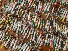 10 Random BOHO BEADS / JOURNAL CHARMS - Handmade