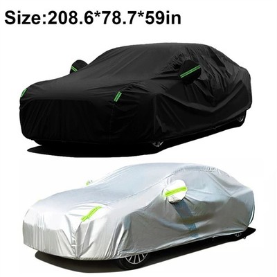Full Car Cover Outdoor All Weather Protection UV Rain Waterproof Sun Wind