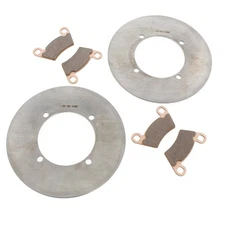 Rear MudRat Brake Rotors & MudRat Brake Pads 2016 2017 Polaris Ranger Crew 570-6