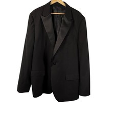 Bonobos Italian Performance Tuxedo Jacket Black Satin Lapel Standard Fit 46R
