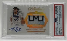 2024-25 Panini Flawless Terrence Shannon Jr. Rookie RC Patch Gold Auto /10 Pop 1