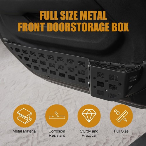 Front Door Organizer Tray Storage Box For 2018-2025 Jeep Wrangler JL JLU 4XE JT - Picture 4 of 8