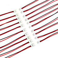 10Pairs 24AWG JST Zh1.5Mm 2PIN Micro Male and Female Connector Plug with 150Mm