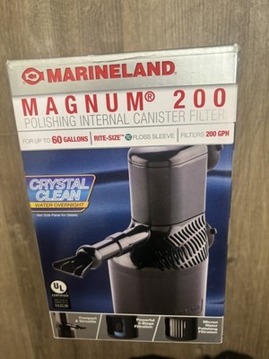 MARINELAND MAGNUM 200 Polishing Internal Canister Power Filter Up To 60 Gallon