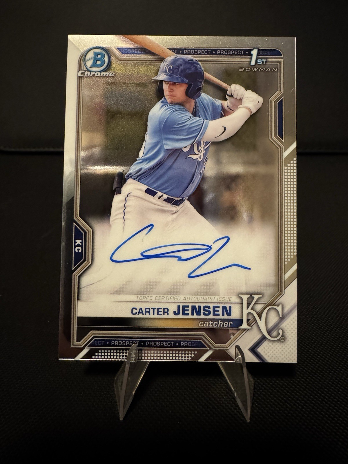 2021 Bowman Draft - Chrome Draft Pick Autographs Carter Jensen #CDA-CJ- On 🔥