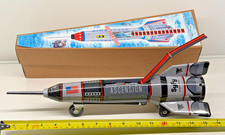 Vintage Style Tin Rocket ASCENSION SyFy Space Ship MS378 Boxed 40cm Retro Sci-Fi