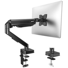 Adjustable Monitor Arm for 17-34 Inch Screens, VESA Gas Spring C-Clamp Mount