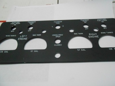 91-364046-1 BEECH Aircraft Panel Fuel TRANSFER Panel NEW OLD STOCK
