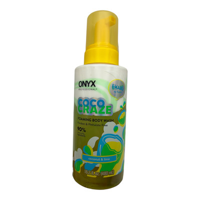 Onyx Coco Craze Foaming Hydrating Body Wash Shake 16.2oz Moisturizing