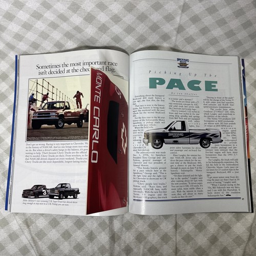 Vintage 1995 Brickyard 400 Official Program Original Starting Lineup/Scorecard - Picture 3 of 11