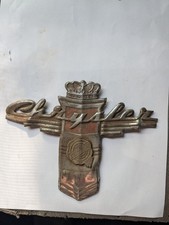 Rare 1946 47 48 Chrysler Car Grille Trim Emblem Badge Nameplate Logo
