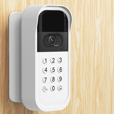 Swivel Mount for myQ Smart Garage Video Keypad, Angled Adjustable 40 to White