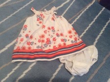 Baby Gap dress with diaper cover, Size 3m-6m