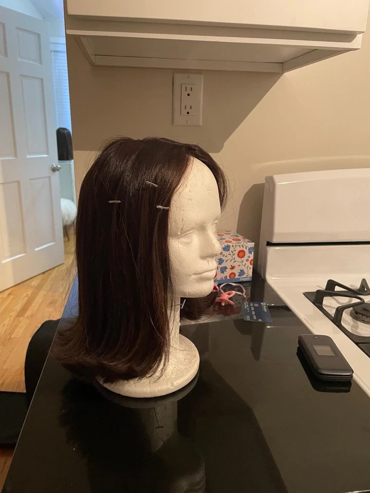 Еврейский парик Irene коричневый короткая маленькая крышка б/у - Изображение 2 из 4