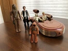 Lot of Vintage Star Wars Figures 1977-78. Landspeeder and 5 Action Figures