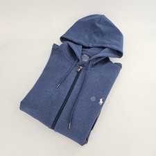 Polo Ralph Lauren Classic Heavy Zip Hoodie Jacket Mens X-LARGE Pony Blue HTR NEW