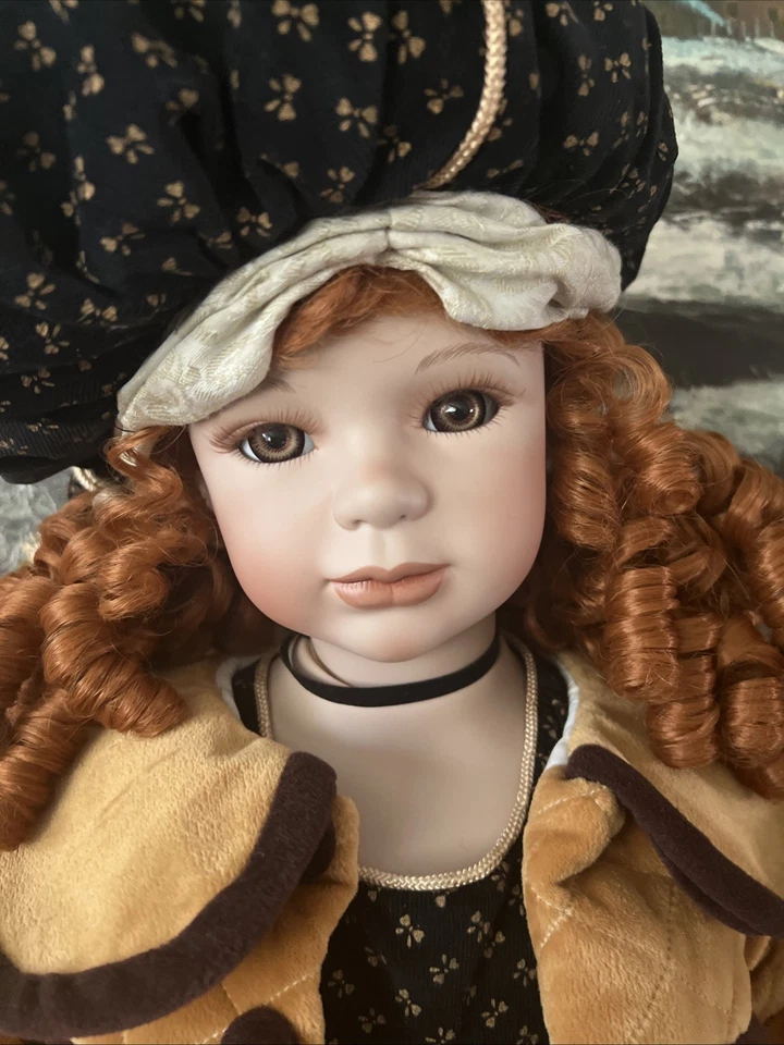 Large Seymour Mann Bear Collection Porcelain Doll LE 180/1200 , 30 in By J.C.Lee - Image 2 of 4