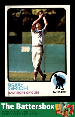 1973 Topps #418 Bob Grich   EXMT X3750862