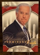 2009 Upper Deck Prominent Cuts JOSEPH JOE BIDEN U.S. Vice President Card #1