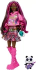 Barbie Extra Fashion Doll with Pink-Streaked Brunette Hair in Graphic Hoodie