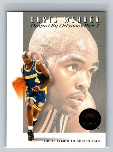 Chris Webber #DP1 1993 Skybox Premium Draft Picks card