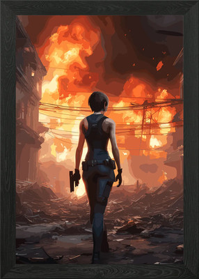 Tomb Ada Wong Gerahmtes Wandbild Poster Leinwanddruck Bild