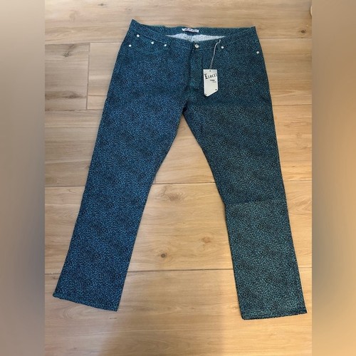 NEU EXOCET Skinny Stretch Leopard Jeans Größe 16 32" Schrittlänge
