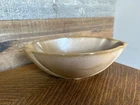 Frankoma 201 Desert Gold Plainsman Oval Serving Bowl Scalloped Handle 9 1/2"