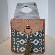 Clea Ray Recycled Military Canvas Tents Beer Bottle 6 Drinks Tote Carrier Holder