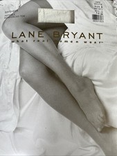 Lane Bryant Day Sheer Pantyhose Plus Size B 1X Off White Nylon Made In USA